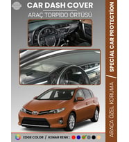 TOYOTA AURİS (2012-2019) Torpido Örtüsü Ön Göğüs Halı Torpido Koruma Tam Uyum UV Koruma Kolay Montaj