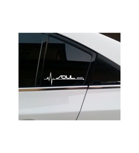 Kia Soul İçin Uyumlu Aksesuar Oto Kapı Yan Cam Sticker