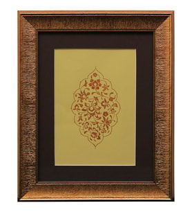 e38 EL İŞÇİLİĞİ HATAİLİ ŞEMSE TEZHİP TABLO 38 * 31 cm - 1831