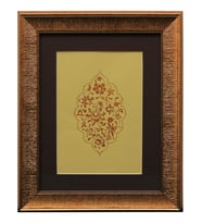 e38 EL İŞÇİLİĞİ HATAİLİ ŞEMSE TEZHİP TABLO 38 * 31 cm - 1831
