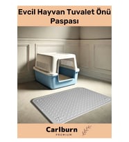 Özel Tasarım Kaymaz Dayanıklı Silinebilir Yıkanabilir Evcil Hayvan Tuvalet Önü Mama Kabı Kum Paspası