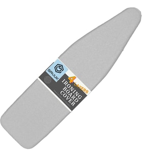 Ütü Masası Örtüsü ve Pedi Standart Boyut Silikon Kaplamalı 4 Katlı 38 x 137 cm Ekstra Ağır Hizmet Kalın Dolgu, Isı Yansıtıcı, Yapışmaz Kavurma ve Leke Dayanıklı