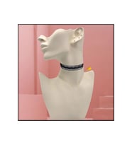 Siyah Renk Deri Işlemeli Kadın Choker Kolye