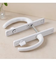 PVC Banyo-WC Kilitli Kapı Kolu Beyaz