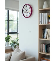 36 Cm Pembe Çocuk Odası Duvar Saati (Standart)