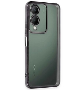 Newface Vivo Y17S Kılıf Razer Lensli Silikon - Siyah