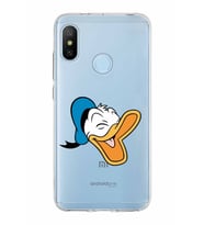 Xiaomi Mi A2 Lite Uyumlu Kapak Donald Duck Tasarımlı Şeffaf Silikon Kılıf