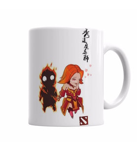 Dota 2 Mid or Feed   Kupa Bardak Porselen
