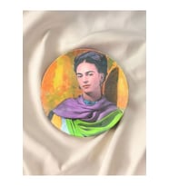 Ev Dekorasyonu Dekoratif Duvar Süsü Frida Kahlo Desenli Duvar Tabağı Tropikal Tablo Hediyelik