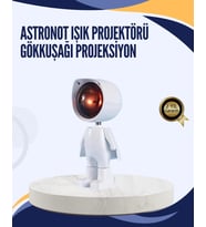 Gün Batımı Efekti Sunan Astronot Led Masa Lambası