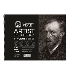 Vincent Artist Sketchbook Ivory 90 gr 30x40 cm 20 Sayfa 
