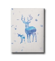 Geyik Ve Yavrusu Canvas Tablo MİND410