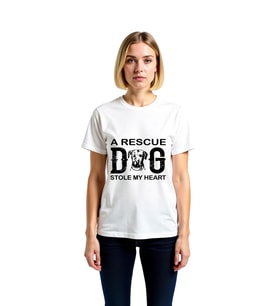 Kurtarma Köpeği Çaldı Kalbimi Baskılı Kadın Tişört