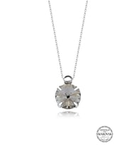 Swarovski Crystal Kadın Tırnaklı Gümüş Kolye