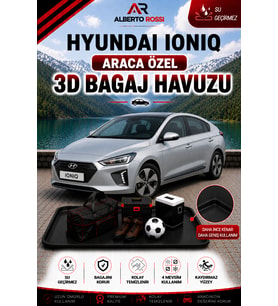 Hyundai Ioniq 6 2024 - 2026 Araca Özel 3D Bagaj Havuzu