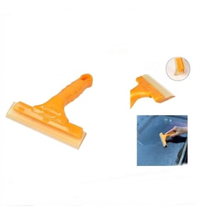 Oto Cam Temizleme Kurulama Çekçek Cam Sil Pratik Su Çekme Aparatı Turuncu 14cm