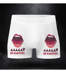 Aaa De Bakiyim Baskılı Pamuklu Erkeğe Hediye Boxer