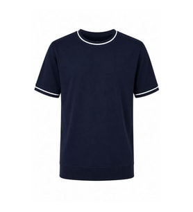 Trender 4035 O Yaka 36/1 İnterlok indigo Erkek T-Shirt 26YL71L58057