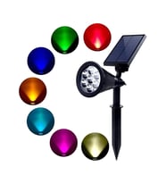 Greentech Güneş Enerjili Renk Değiştiren 7 Ledli Bahçe Aydınlatma / GT-SL04