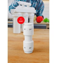Car-Fil Su Arıtma Cihazı Hortum Ara Bağlantı Nipeli 1/4 X 1/4 Inç Quick (5 ADET)