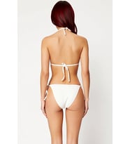 Kadın Bikini Takımı Halat Yaka Kolsuz Dokulu Örme Kumaş Regular Kesim Normal Bel Bağlamalı