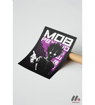 Mob Psycho Shigeo Poster, Çerçevesiz Yüksek Kalite Duvar Afişi - Anime Severlere Özel