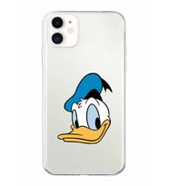 Apple iPhone 11 Uyumlu Kapak Donald Duck Tasarımlı Şeffaf Silikon Kılıf