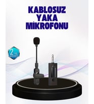 360 Derece Ses Algılamalı Type C Şarjlı Yaka Mikrofonu