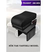 peugeot 206 2010 kol dayama Lüks Yastıklı Siyah geniş model Deri