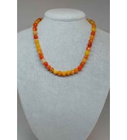 Akik Taşı Kolye 8mm (17300) (Klipsli)