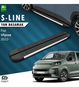 S-Dizayn Fiat Ulysse Uzun Şase S-Line Aluminyum Yan Basamak 243 Cm 2022 Üzeri A+ Kalite