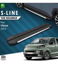 S-Dizayn Fiat Ulysse Uzun Şase S-Line Aluminyum Yan Basamak 243 Cm 2022 Üzeri A+ Kalite