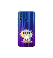 Honor 20 Lite ile Uyumlu Splash Mirket Tasarımlı Şeffaf Silikon Kılıf