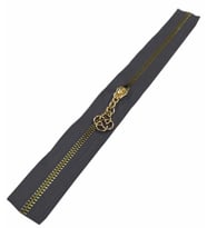 Angel Çanta Aksesuar Başlıklı Fermuar 30 Cm Light Gold Metal Koyu Gri