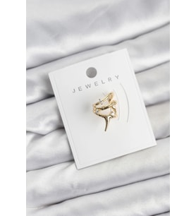 Gold Renk Pirinç Diken Model Kıkırdak Earcuff Küpe 5886