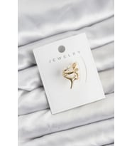 Gold Renk Pirinç Diken Model Kıkırdak Earcuff Küpe 5886