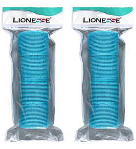 Lionesse Bigudi 1115 Süngerli Mavi 4'Lü Paket 2 Adet
