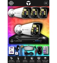 TURKNO 4 Kameralı Karie 4 Dış Kamera Set 320 GB HDD Full HD Renkli Gece Görüşlü Güvenlik Kamerası Sistemi