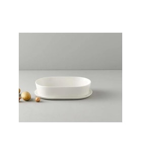 28cm Oval Kapaklı Fırın ve Saklama Kabı, dayanıklı ve şık tasarım