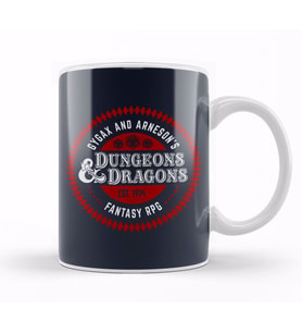 Gygax And Arnesons Dungeons And Dragons Fantasy RPG Kupa Bardak Porselen