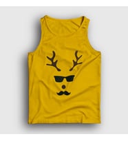 Presmono Unisex Sarı Male Deer Yılbaşı Atlet 271482tt (Sarı)