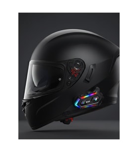 Yeni Nesil Bluetooth 5.3 Motosiklet Intercom RGB Işıklı 1000m Mesafeli