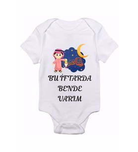 Ramazan Baskılı Bebek Body Zıbın