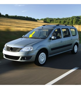 Dacia Logan MCV 2008-2012 Ön Cam Sağ Yolcu Tarafı Silecek Kolu (Siyah)