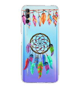 PrintiFy Huawei P Smart Pro ile Uyumlu Nazar Boncuğu 6 Baskılı Kamera Korumalı Şeffaf Silikon Kılıf