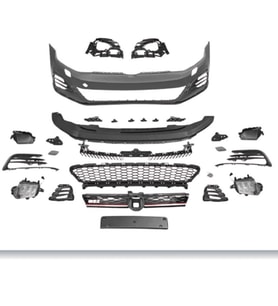 VW Golf 7.5 GTI (2013-2017 Golf 7 Icin Uyumludur) Tampon Seti Ön 5G0807217 Wisco