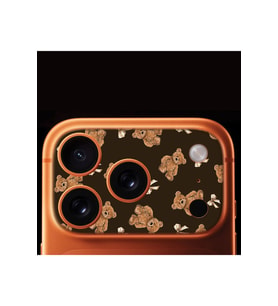 iPhone 17 Pro Max Tam Kaplayan Kamera Çerçeve Koruyucu Desenli Baskılı - TEDDY-PATTERN
