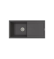 Cristalüx Granit Evye P-X1 Tezgah Altı Ve Tezgah Üstü Mutfak Evyesi 98x49,5cm (Antrasit)