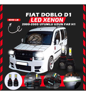 Fiat Doblo D1 2000-2005 Uzun Far Uyumlu Şimşek Etkili Led Xenon Light Series H1