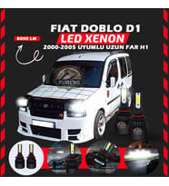 Fiat Doblo D1 2000-2005 Uzun Far Uyumlu Şimşek Etkili Led Xenon Light Series H1
